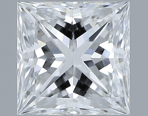 0.6 carat E-VS1 Natūralus Princess Deimantas (1)