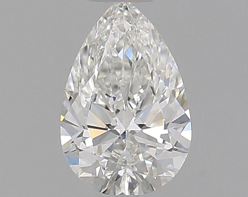 0.32 carat F-VVS2 Natūralus Pear Deimantas (1)