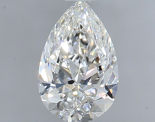 0.5 carat F-VVS2 Natūralus Pear Deimantas (1)