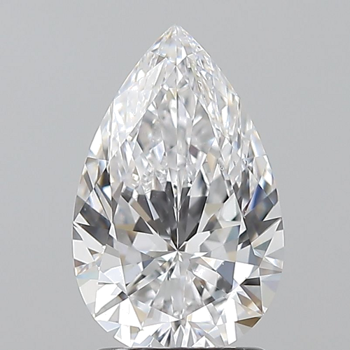 1.7 carat D-VS2 Natūralus Pear Deimantas (1)