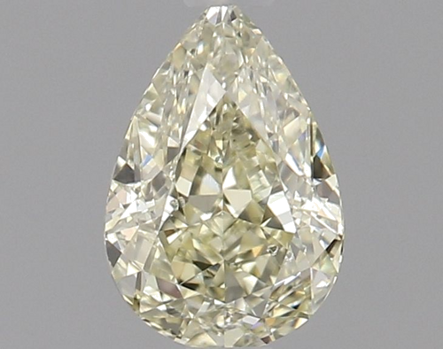 0.62 carat Fancy Light Yellow-SI2 Natūralus Pear Deimantas (1)
