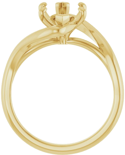 Sužadėtuvių Žiedas „Bypass“ 14k yellow gold Marquise 15mm x 7mm (2)