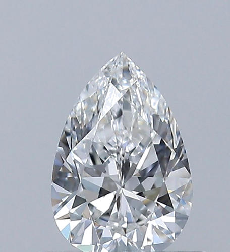 0.5 carat E-VVS2 Natūralus Pear Deimantas (1)