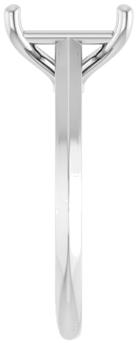 Sužadėtuvių Žiedas „Solitaire“ 585 Baltojo Aukso Emerald 9mm x 7mm (4)