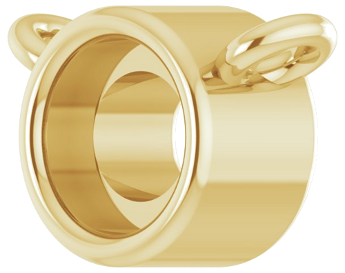 Pakabukas „Rose-Cut Bezel-Set“ 585 Geltonojo Aukso Round 3mm (2)