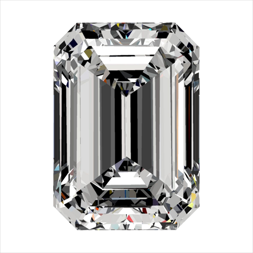 0.3 carat H-VS2 Natūralus Emerald Deimantas (1)