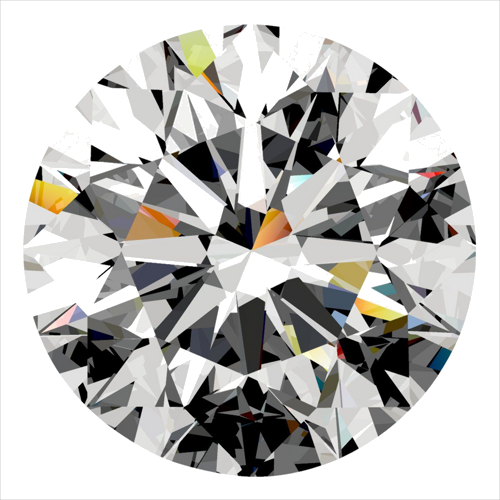 0.41 carat G-VVS2 Excellent cut Natūralus Round Deimantas (1)