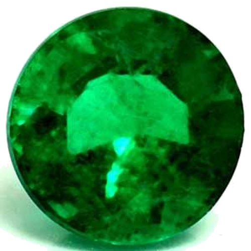 0.59 carat GREEN Round Smaragdas (1)