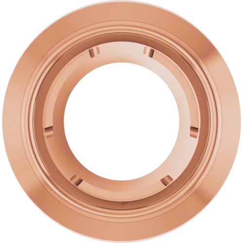 Pakabukas „Round Bezel-Set Slide“ 585 Rožinis Aukso Round 3mm (1)