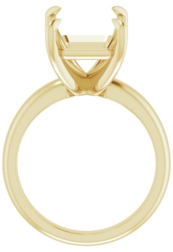 Sužadėtuvių Žiedas „Claw-Prong Solitaire“ 14k yellow gold Emerald 14mm x 10mm (2)