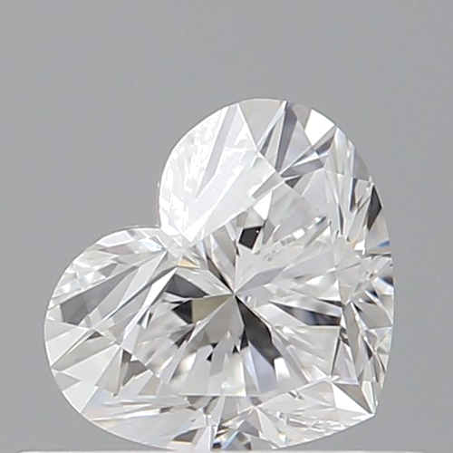 0.51 carat D-VVS2 Natūralus Heart Deimantas (1)