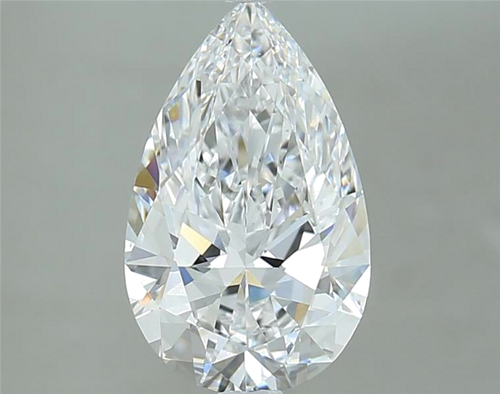 2.05 carat D-VS2 Natūralus Pear Deimantas (1)