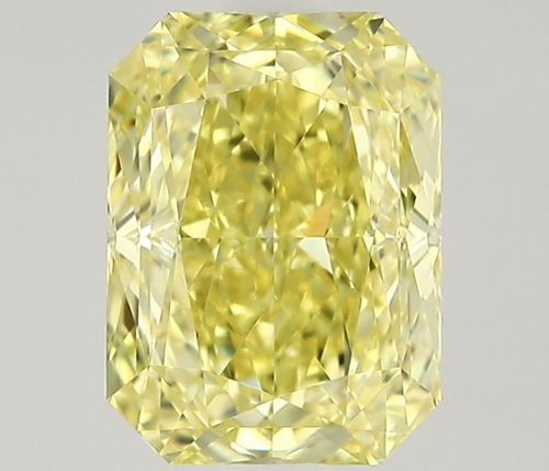 1.01 carat Fancy Intense Yellow-VVS2 Natūralus Radiant Deimantas (1)