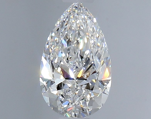 0.5 carat D-VVS2 Natūralus Pear Deimantas (1)