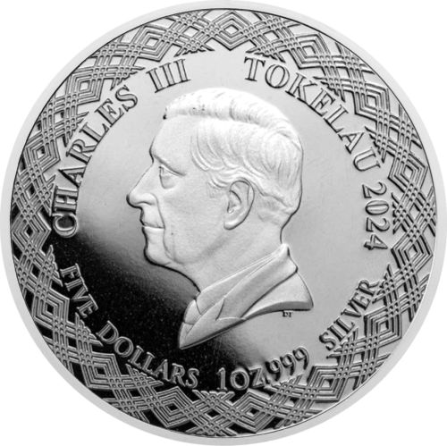 1 oz Лев 2024 (Zodiac Series) Токелау серебряная монета (2)