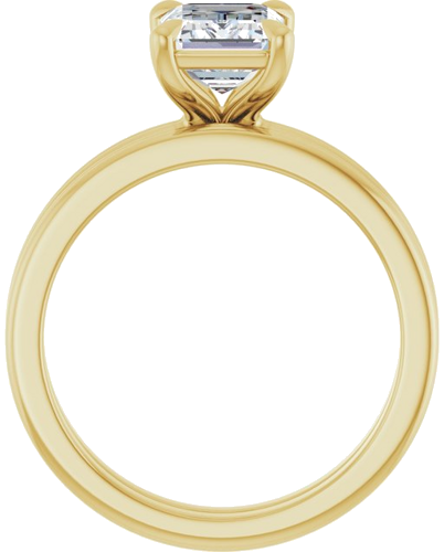 Sužadėtuvių Žiedas „Claw-Prong Solitaire“ 14k yellow gold Emerald 8mm x 6mm (7)