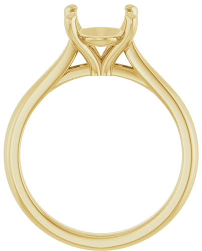 Sužadėtuvių Žiedas 14k yellow gold Oval 10mm x 8mm (2)