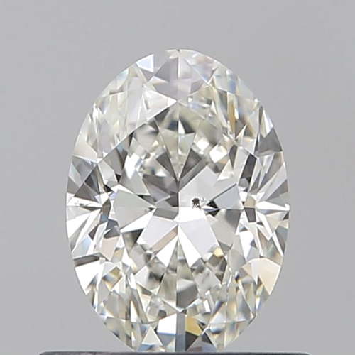 0.6 carat I-SI2 Natūralus Oval Deimantas (1)