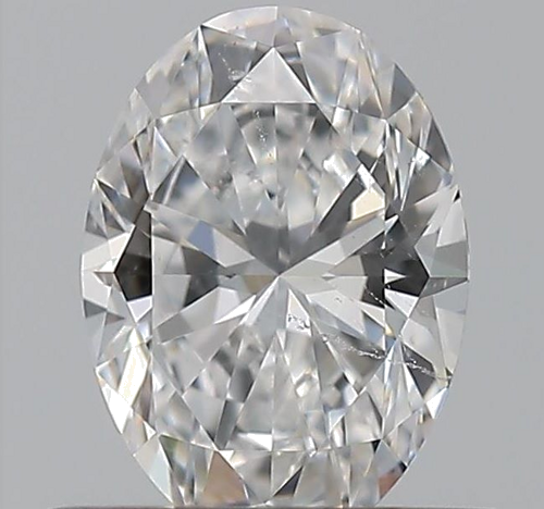 0.55 carat E-SI2 Natūralus Oval Deimantas (1)