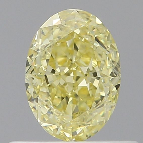 0.54 carat Fancy Yellow-VVS1 Natūralus Oval Deimantas (1)