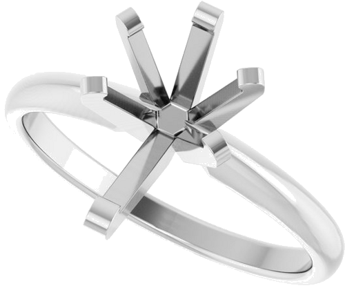 Sužadėtuvių Žiedas „Solitaire“ 14k white gold Pear 10.5mm x 6.5mm (5)