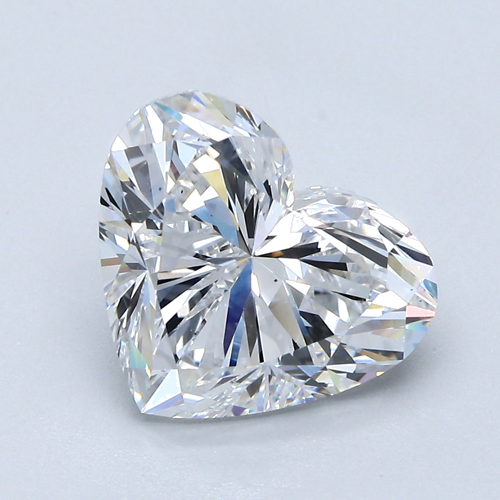4.01 carat D-VS2 Natūralus Heart Deimantas (1)