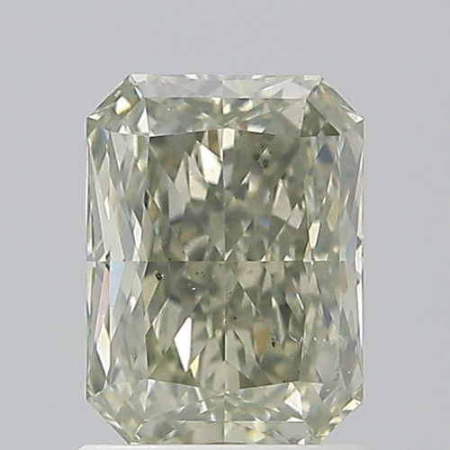 1.22 carat Fancy Dark Greenish Gray-SI1 Natūralus Radiant Deimantas (1)