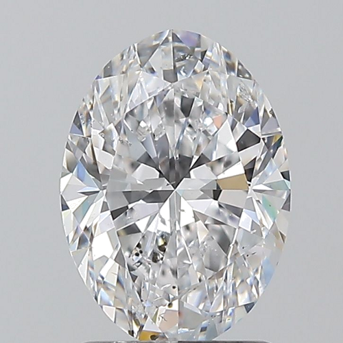 1.5 carat D-SI2 Natūralus Oval Deimantas (1)