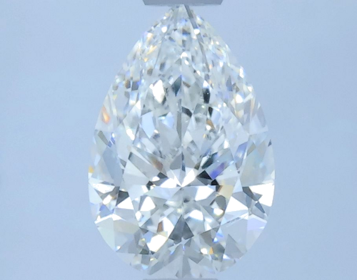 0.7 carat F-SI1 Natūralus Pear Deimantas (1)