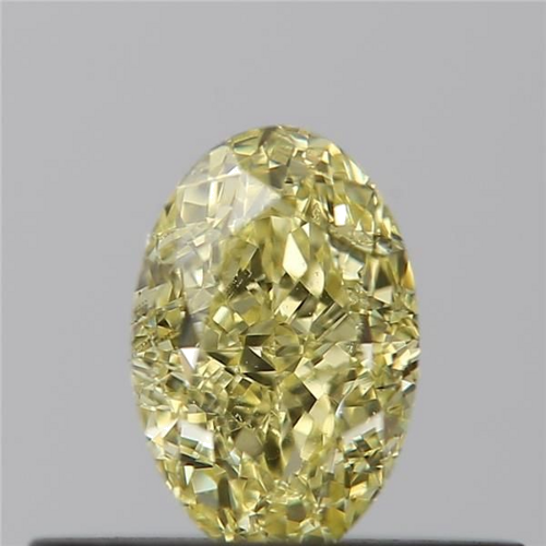0.4 carat Fancy  Yellow-VS2 Natūralus Oval Deimantas (1)