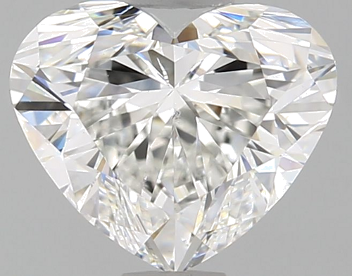 1.0 carat F-SI1 Natūralus Heart Deimantas (1)
