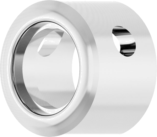 Pakabukas „Bezel-Set Solitaire“ 10k white gold Round 4.1mm (2)