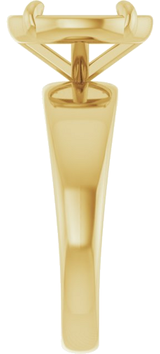 Sužadėtuvių Žiedas „Claw-Prong Solitaire Bezel-Style“ 14k yellow gold Oval 10mm x 8mm (4)