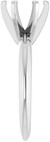 Sužadėtuvių Žiedas „Solitaire“ 14k white gold Round 7.4mm (4)