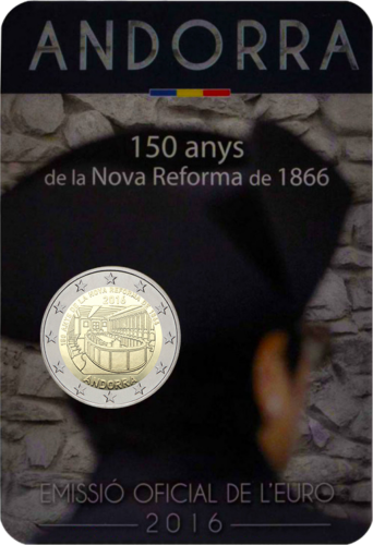 2016 Андора Монета от 2 евро Референдум (2)