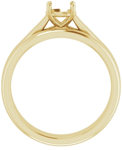 Sužadėtuvių Žiedas „Solitaire“ 14k yellow gold Round 5.8mm (7)