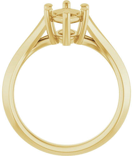 Sužadėtuvių Žiedas „Solitaire Split Shank“ 14k yellow gold Marquise 12mm x 6mm (2)