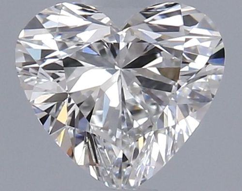 0.5 carat F-VVS2 Natūralus Heart Deimantas (1)
