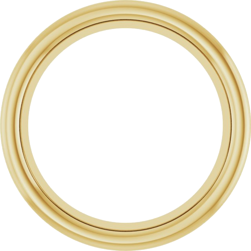 14K Yellow 7.4 mm Round Bezel-Set Slide Pendant Mounting (1)