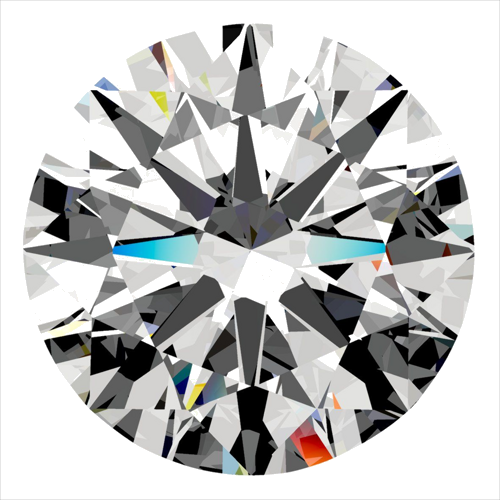 0.31 carat F-VVS2 Excellent cut Natūralus Round Deimantas (1)