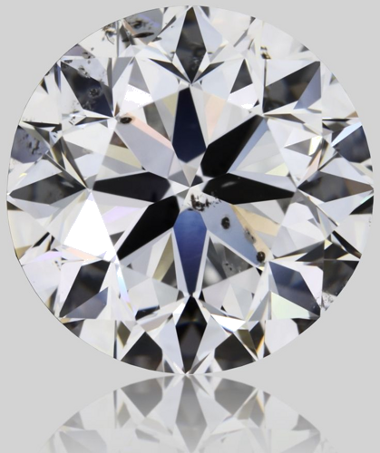 2.01 carat D-SI2 Very Good cut Natūralus Round Deimantas (1)
