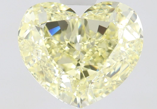 1.0 carat Fancy Yellow-VS1 Natūralus Heart Deimantas (1)