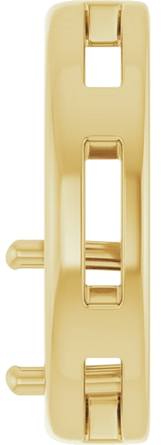 Pakabukas „Solitaire Circle“ 14k yellow gold Round 6.5mm (3)