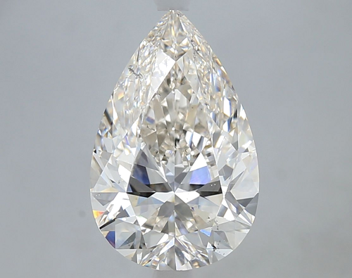 4.01 carat J-SI2 Natūralus Pear Deimantas (1)
