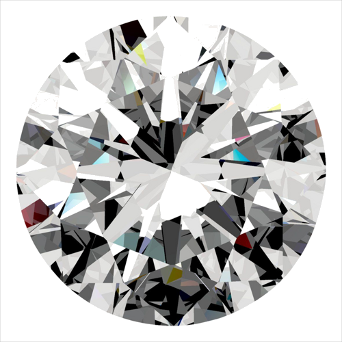 0.34 carat G-SI1 Excellent cut Natūralus Round Deimantas (1)