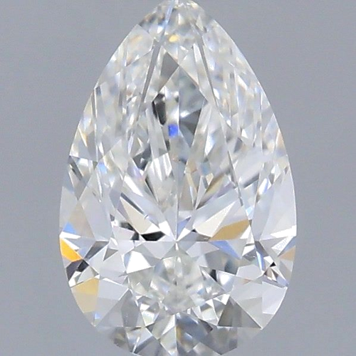 0.5 carat F-VS2 Natūralus Pear Deimantas (1)