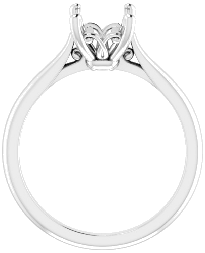 Sužadėtuvių Žiedas „Solitaire“ 950 Platinos Emerald 8mm x 6mm (2)