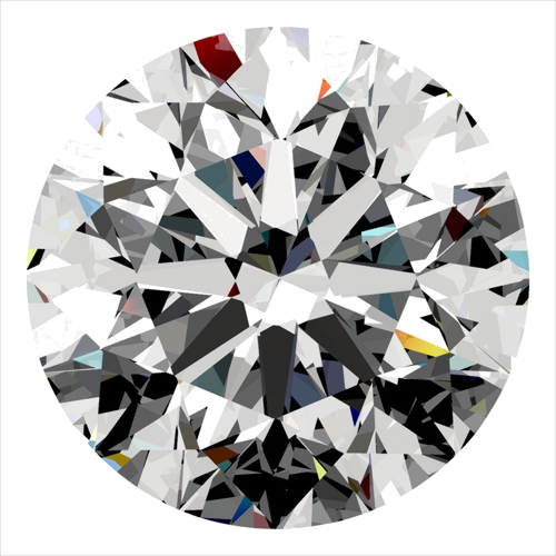 0.3 carat E-VVS1 Very Good cut Natūralus Round Deimantas (1)