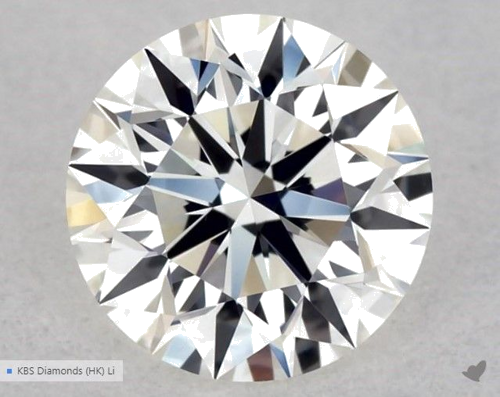 0.53 carat H-VVS2 Excellent cut Natūralus Round Deimantas (1)