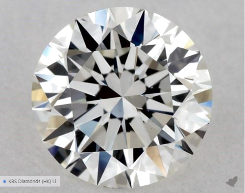 0.5 carat G-VVS2 Excellent cut Natūralus Round Deimantas (1)